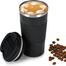 Necomi 510ml Stainless Steel Coffee Cup, Vacuum Insulated Travel Mug for Home Office Outdoor Works Great for Ice Drinks and Hot Beverage image