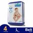 Neocare Premium Belt System Baby Diaper (L Size) (7-18kg) (4pcs) image
