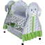 New Born Baby Swing Cradle Bed with Mosquito Net Canopy 2 in 1 Infant Crib can be Convert to Carrying Basket and Wheel Bassinet image