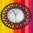New Design and Stylish Wall Clock With Stone Analog Clock For Room Decoration - Maroon image