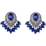 New Ear Studs Rhinestone Wear Resistant Anti Rust Charming Women Faux Crystal Shiny Earrings For Dating Wedding Banquet image