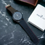 New Fashionable Stainless Analogue Hand Watch For Men's - Black image