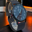 New Fashionable Stainless Analogue Hand Watch For Men's - Black image