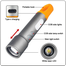New LED Flashlight Rechargeable Type C With Long Battery Life For Outdoor Use image