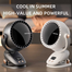 New Light Luxury Wind USB Portable Rechargeable Leafless Fan Home Office Dormitory Outdoor Camping Mini Clip/Desktop Fan White image