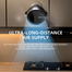 New Light Luxury Wind USB Portable Rechargeable Leafless Fan Home Office Dormitory Outdoor Camping Mini Clip/Desktop Fan White image