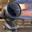 New Light Luxury Wind USB Portable Rechargeable Leafless Fan Home Office Dormitory Outdoor Camping Mini Clip/Desktop Fan White image