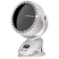 New Light Luxury Wind USB Portable Rechargeable Leafless Fan Home Office Dormitory Outdoor Camping Mini Clip/Desktop Fan White image