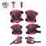 Ninja Skate Guard For Kids - 6 Pcs - Red image