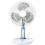 Niyama KL-880 Kingsan Solar Charging Option USB Rechargeable Portable Table Fan LED Light Multi-function Fan Stand Desk Fan-7 Inch image