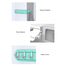 No-Drill Adjustable 6-Hook Wall Hanger - Folds for Corners or Flat Walls (Self-Adhesive) image