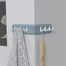 No-Drill Adjustable 6-Hook Wall Hanger - Folds for Corners or Flat Walls (Self-Adhesive) image