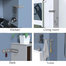 No-Drill Adjustable 6-Hook Wall Hanger - Folds for Corners or Flat Walls (Self-Adhesive) image