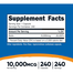 Nutricost Biotin Vitamin B7 10,000mcg Vitamin Supplement 240 Capsules -523303572 image