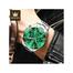 OLEVS 2858 Silver Green Men Watch image