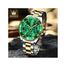 OLEVS 2858 Silver Green Men Watch image