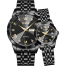 OLEVS 9931 New Exclusive Design Coupe 2 Pcs Watch for Men and Women image