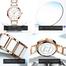 OLEVS LADIES LUXURY BRAND WATCH FOR WOMEN WATERPROOF STAINLESS STEEL CERAMICS QUARTZ CLOCK FEMALE CALENDAR WRIST WATCH FOR GIFT image