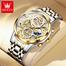 OLEVS Top Luxury Brand Sport Wristwatches Men Luminous Quartz Watch Casual Chronograph Stainless Steel Male Clock image