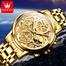 OLEVS Top Luxury Brand Sport Wristwatches Men Luminous Quartz Watch Casual Chronograph Stainless Steel Male Clock image
