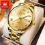 OLEVS Watch For Men Stainless Steel Watches - FULL GOLDEN COLOR - MAN WATCH image