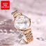 OLEVS luxurious stainless steel diamond shape watch waterproof for womens image