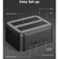 ORICO 2.5 Inch 3.5 Inch SATA HDD SSD Dual- Bay Dock 6829C3-V1-BK image