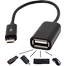OTG Micro USB Cable Adapter Black image