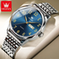 Olevs 5535 Stainless Steel Analog Wrist Watch For Men image