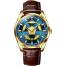Olevs Football Watch Leather Analog Wrist Watch For Men image