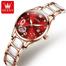 Olevs Luxury Rhinestone Ceramics Strap Quartz Watch (3605) image