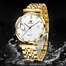 Olevs Men's Watches Simple Fashion Original Quartz Watch for Man Waterproof Stainless Steel Daily Wear Modest Luxury 5596 New image