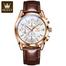 Olevs quartz wrist waterproof leather watch image