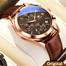 Olevs quartz wrist waterproof leather watch image