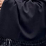 One Colour Woolen Shawl Or Chador For Men and Women- Black image