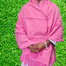 One Colour Woolen Shawl Or Chador For Men and Women - Pink image