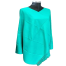 One Colour Woolen Shawl Or Chador For Girls and Women - Firozi image