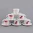 Opal Glass Cup And Saucer 12 Pcs Set image