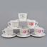 Opal Glass Cup And Saucer 12 Pcs Set image