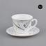 Opal Glass Cup And Saucer 12 Pcs Set image