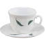 Opal Glass Cup And Saucer 2 Pcs Set image