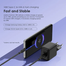 Oraimo (OCW-5183E Plus L53) 18w 2port Fast Charger With lighting Cable Black image