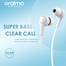 Oraimo OEP-E26 Bass Stereo In Ear Earphone - White image