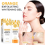 Orange Exfoliating Whitening Gel Brigten Scrub Face Remove Dryness Skin 50g image