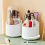 Organiser Of Make Up Brush With Lid 360-Degree Rotating Powder Proof Brush Organizer Make Up Brush Organizer For Dresser image