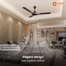 Orient 48 Inch Mozart Ceiling Fan Minimalist Flow Black image