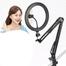 Overhead Video Stand with 10 inch Ring Light and Phone Mount for Drawing, Cooking Video, Facebook, YouTube Live Streaming image