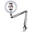 Overhead Video Stand with 10 inch Ring Light and Phone Mount for Drawing, Cooking Video, Facebook, YouTube Live Streaming image