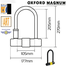 Oxford Magnum U-Lock (170x315mm) With Bracket image