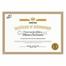 PAPERTREE WHITE ICE GOLD CERTIFICATE PAPER- 10 PCS image
